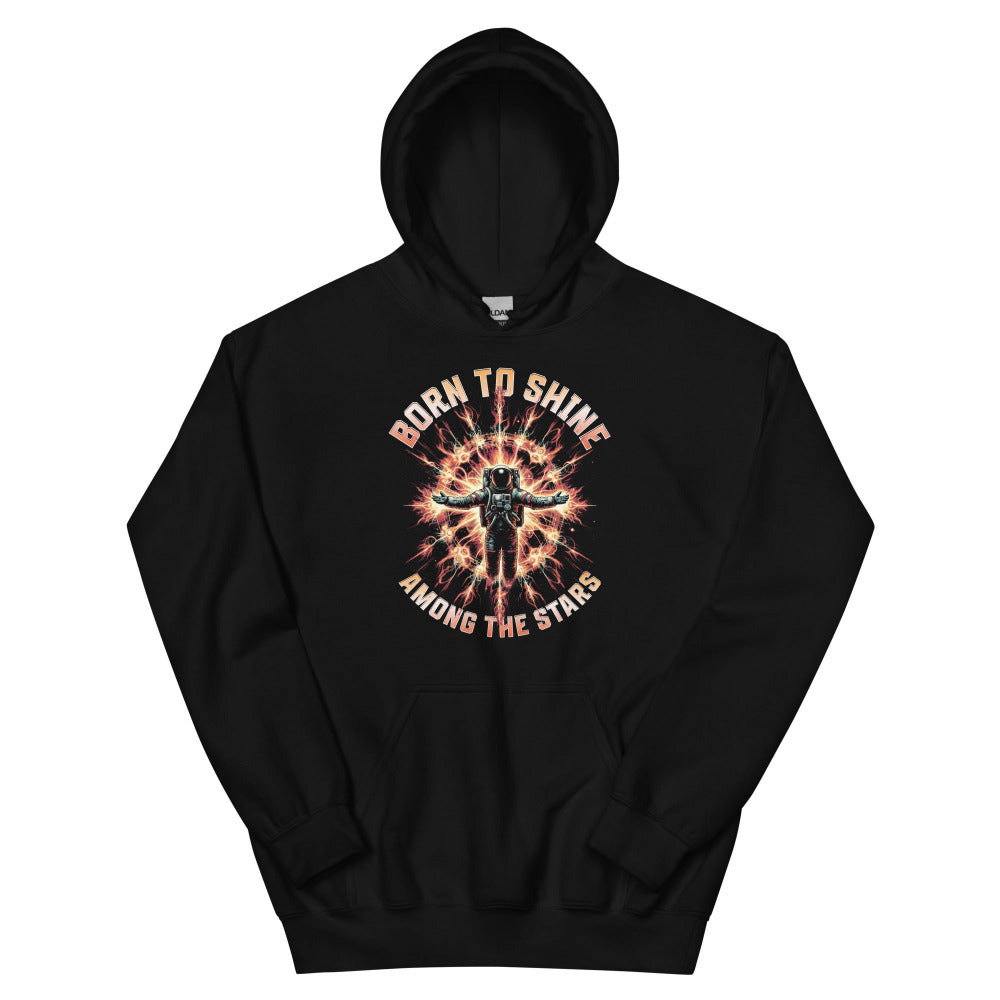 Born To Shine Among The Stars Hoodie - Black Color - https://ascensionemporium.net